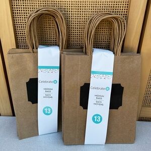 Medium Gift Bags with Chalk Label - 2 Pack
